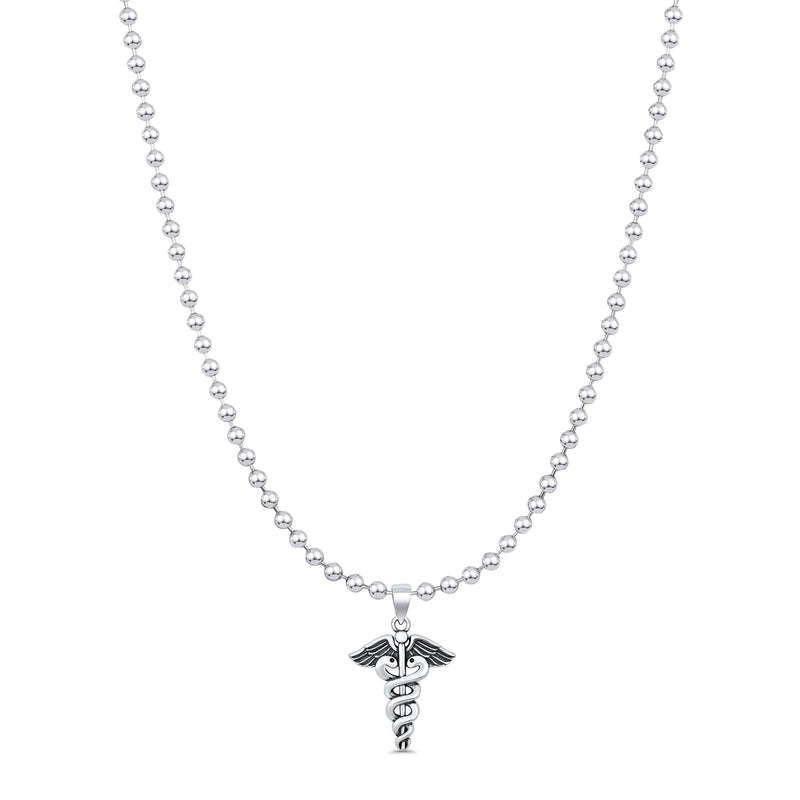  Caduceus Pendant Necklace