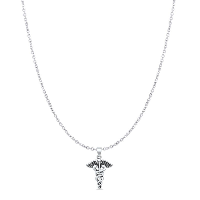  Caduceus Pendant Necklace