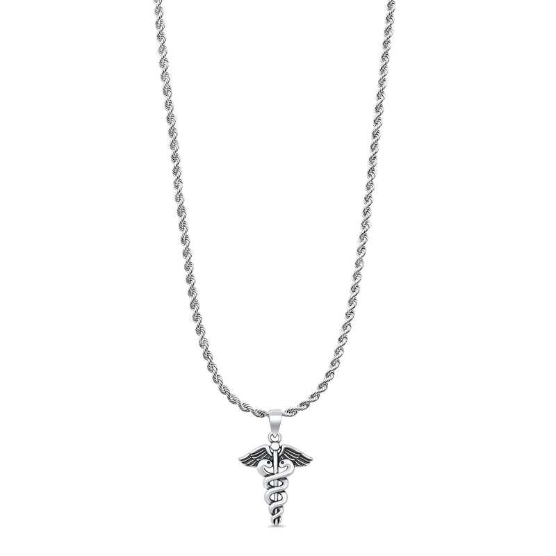  Caduceus Pendant Necklace