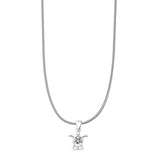  Turtle & Flower Pendant Necklace