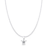  Turtle & Flower Pendant Necklace