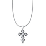  Cross Filigree Pendant Necklace
