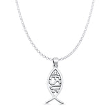  Jesus Fish Pendant Necklace
