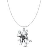  Octopus Pendant Necklace