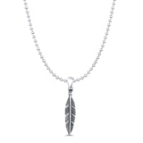  Feather Pendant Necklace