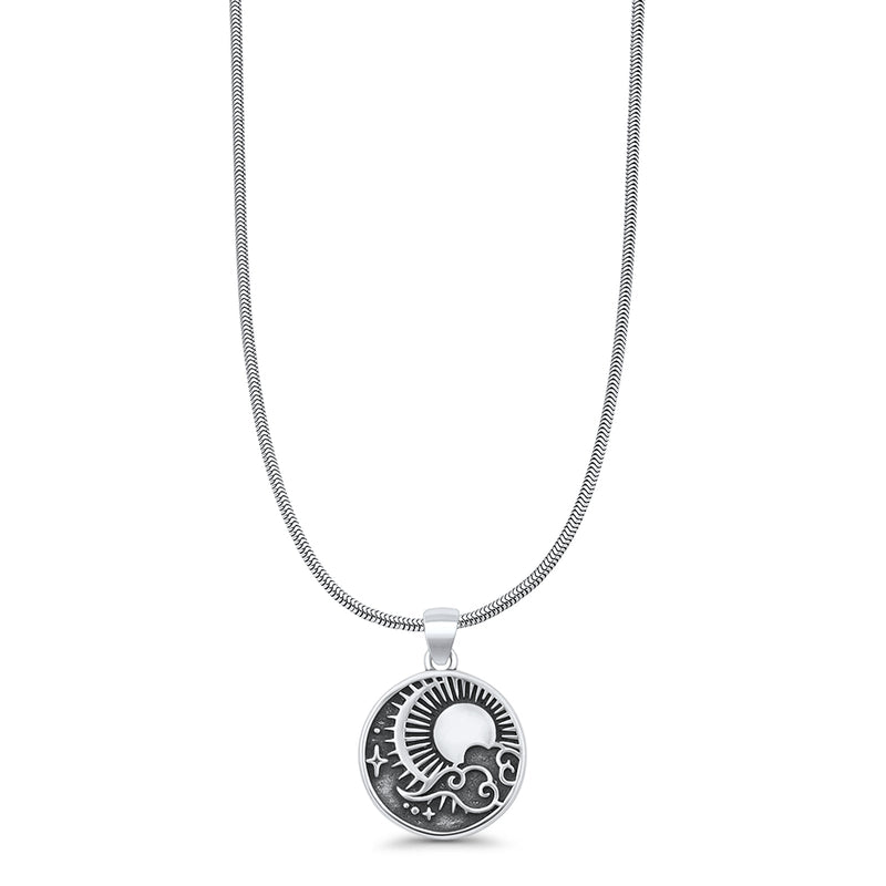  Sun, Star & Cloud Pendant Necklace