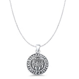  Aztec Bear Paw Runes Pendant Necklace