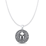  Spartan Warrior Pendant Necklace
