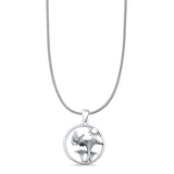 Sun Butterfly Mushroom Pendant Necklace