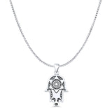 Star Hand Of Hamsa Pendant Necklace