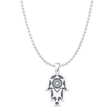 Star Hand Of Hamsa Pendant Necklace
