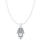 Star Hand Of Hamsa Pendant Necklace