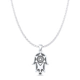 Star Hand Of Hamsa Pendant Necklace