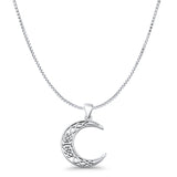 Celtic Moon Pendant Necklace