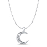 Celtic Moon Pendant Necklace