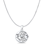 Sun Moon & Stars Pendant Necklace