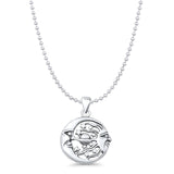 Sun Moon & Stars Pendant Necklace