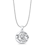 Sun Moon & Stars Pendant Necklace