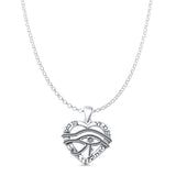 Eye of Horus & Zodiac Pendant Necklace