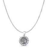 Eye of Horus & Zodiac Pendant Necklace