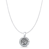 Eye of Horus & Zodiac Pendant Necklace
