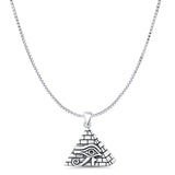 Eye of Horus & Pyramid Pendant Necklace
