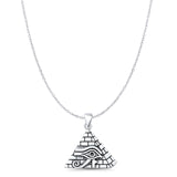 Eye of Horus & Pyramid Pendant Necklace