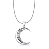 Moon & Vines Pendant Necklace
