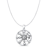 Sun Moon & Stars Pendant Necklace