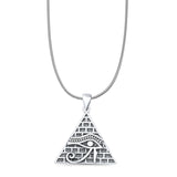 Eye of Horus & Pyramid Pendant Necklace