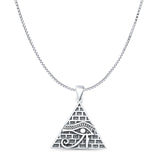 Eye of Horus & Pyramid Pendant Necklace