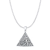 Eye of Horus & Pyramid Pendant Necklace
