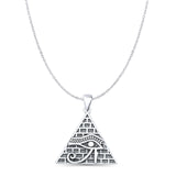 Eye of Horus & Pyramid Pendant Necklace