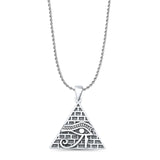 Eye of Horus & Pyramid Pendant Necklace