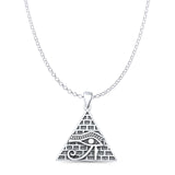 Eye of Horus & Pyramid Pendant Necklace