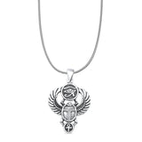 Scarab & Eye of Horus Pendant Necklace