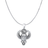 Scarab & Eye of Horus Pendant Necklace