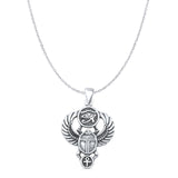 Scarab & Eye of Horus Pendant Necklace