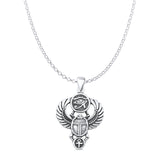 Scarab & Eye of Horus Pendant Necklace