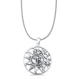 Sun Moon & Stars Pendant Necklace