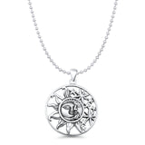 Sun Moon & Stars Pendant Necklace