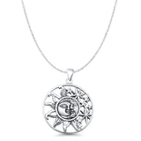 Sun Moon & Stars Pendant Necklace