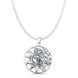 Sun Moon & Stars Pendant Necklace