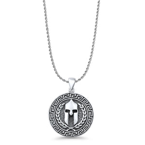 Viking Helmet Pendant Necklace
