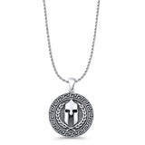 Viking Helmet Pendant Necklace
