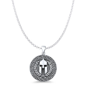 Viking Helmet Pendant Necklace