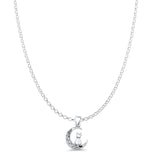 Cat & Moon Pendant Necklace