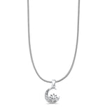 Cat & Lotus Pendant Necklace