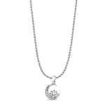 Cat & Lotus Pendant Necklace