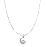 Cat & Lotus Pendant Necklace